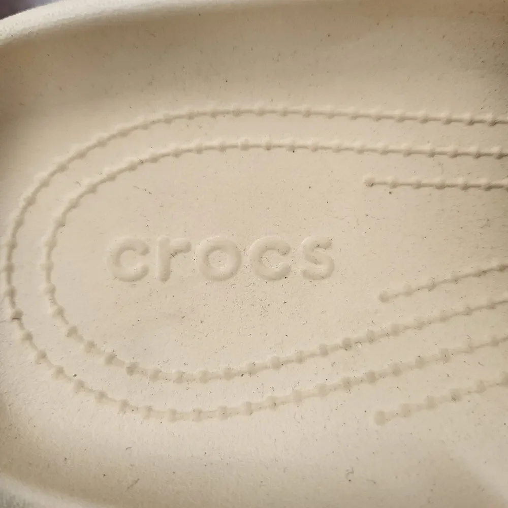 Crocs Men's Cream Slides Sandals Size 13